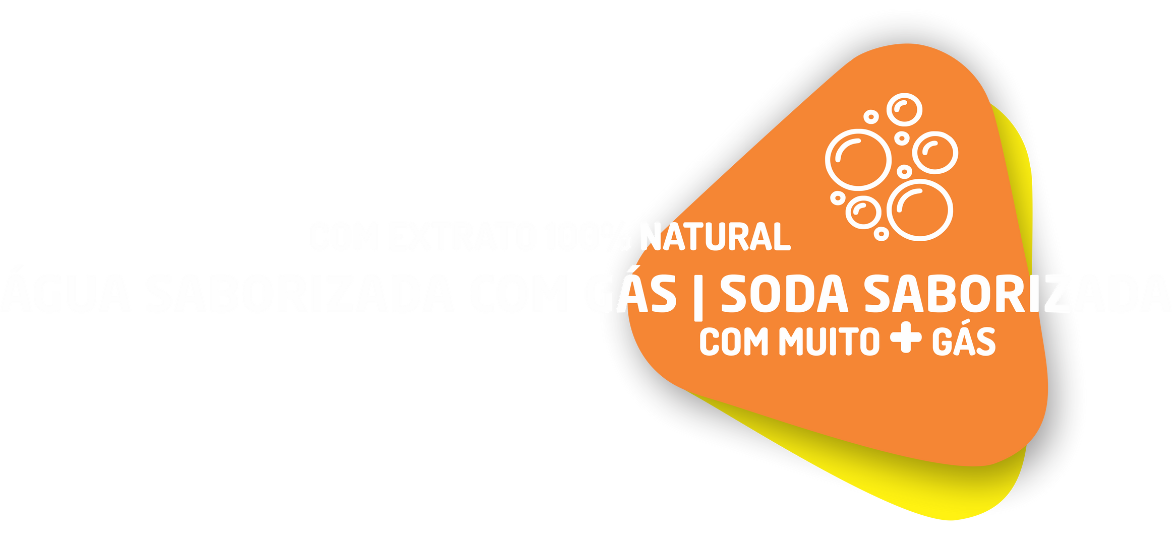 Água saborizada com gás | Soda saborizada com extrato 100% natural